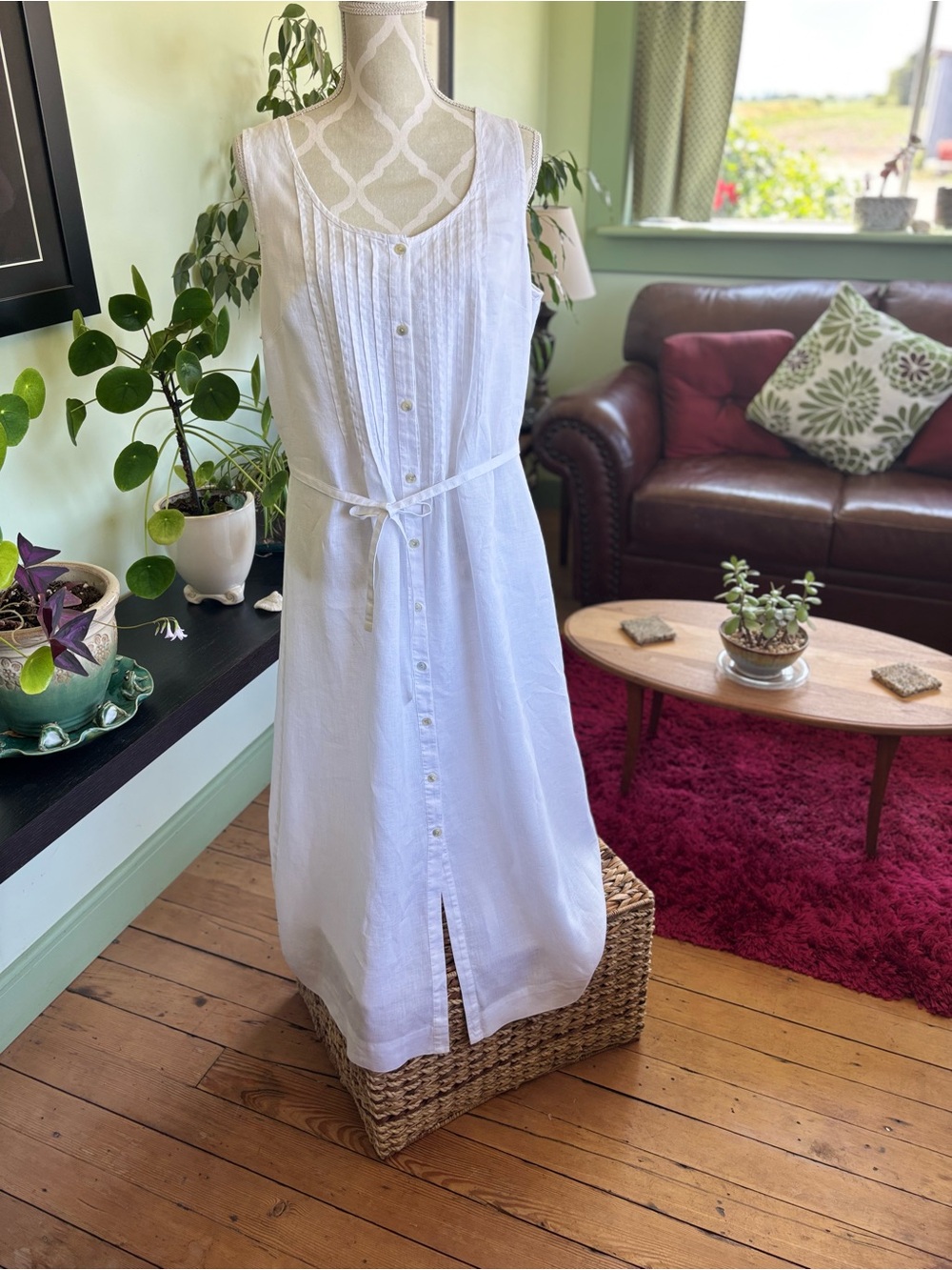 Jones New York Sport linen Maxi Dress~ Size large